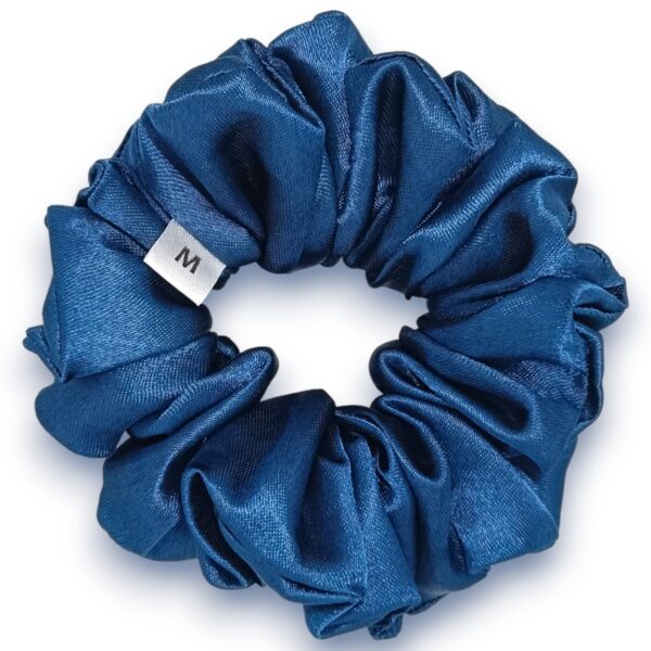 Satin Scrunchies - P Blue